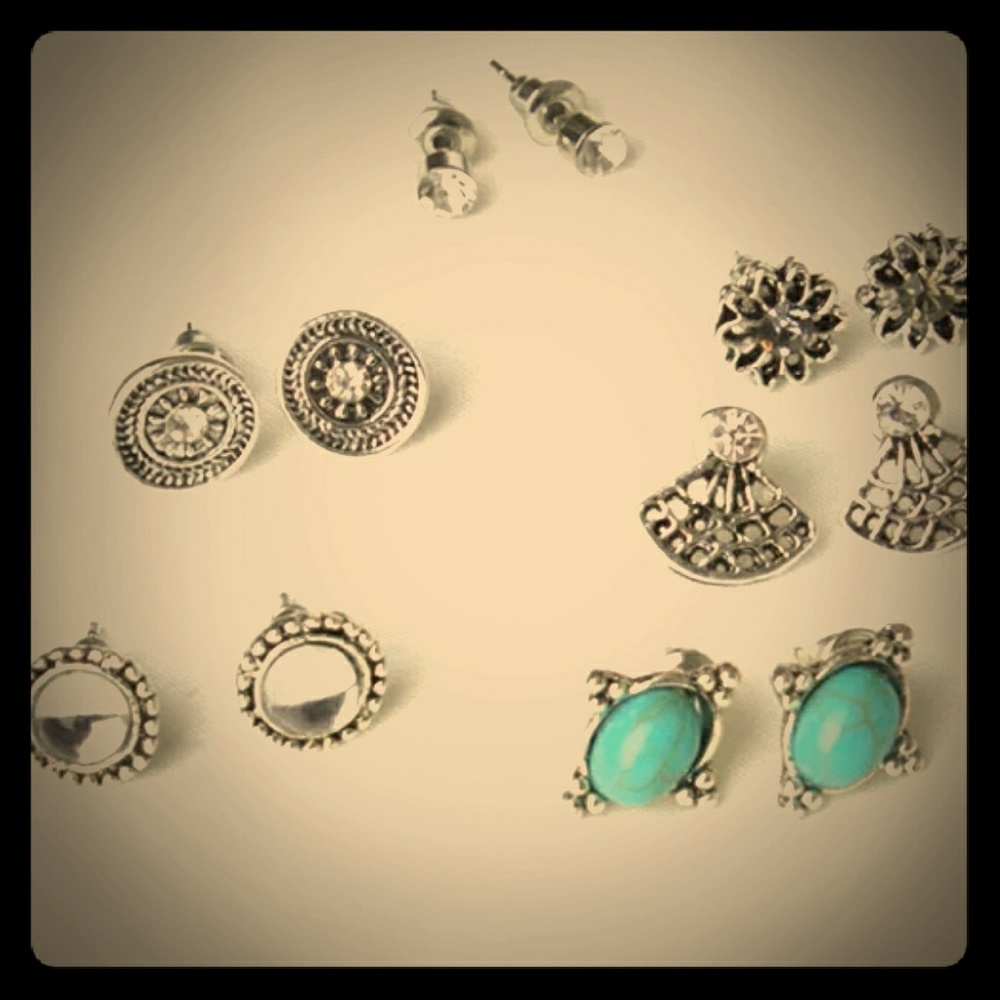 🆕6 pair of Ancient Silver Earrings